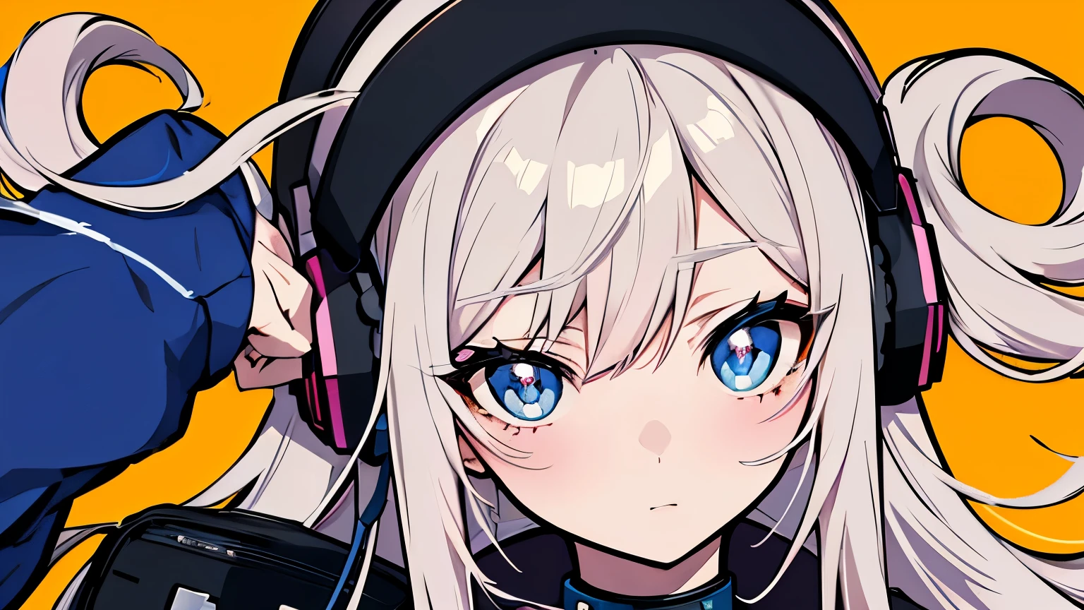  An anime character of a girl wearing headphones and a backpack, Anime Moe Art ,  anime visual of a cute girl , Linda  anime girl, ANIME STYLE fofo ,  beautiful anime character design  , adorable art style , kantai collection style, ( anime girl), acima de uma jovem  anime girl, ANIME STYLE, Arte em ANIME STYLE de alta qualidade, anime character design, ilustração em ANIME STYLE,  Beautiful anime art style 
