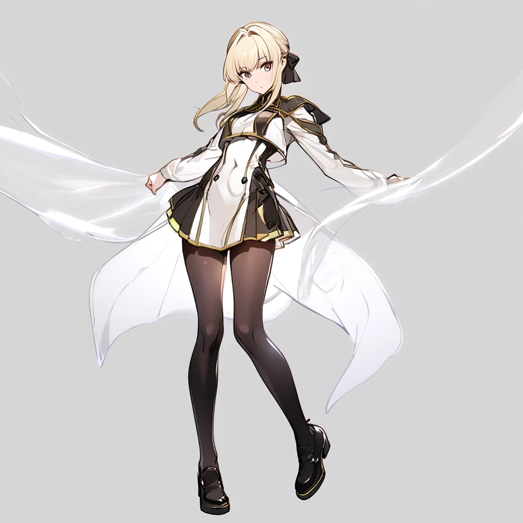 Anime, 1 girl, Millia, solo, Full body, plain White background