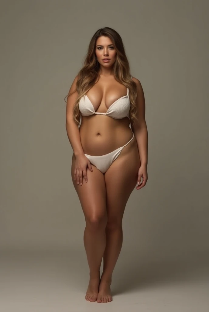 a woman in a bikini posing in front of an aquarium, beautiful curvy female, attractive feminine curves, curvy model, beautiful woman body, realistic bikini, beautiful thick female, curvy figure, curvy body, widest hips, wide hips, full figured, curvy and bow, realistic body, plus size woman, photorealistic perfect body, thick body, mermaid body, large hips