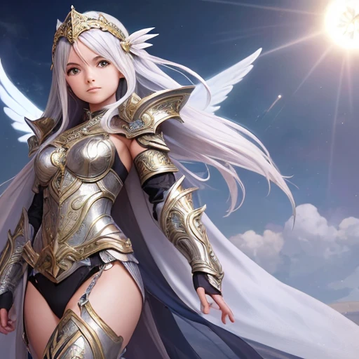 Award-winning flying concept art (1 girl:1.2) in platinum shiny ornate armor, amazing, god&#39;s rays, Centered, (masterpiece:1.2), (highest quality:1.2), wonderful, very detailed, beautiful, finely, Warm and soft color grading, Depth of bounds written, Highly detailed 8K, Fine art, amazing, iridescent, shiny, light reflection, Breezy, curl, Wind, Flying leaves, dynamic pose, hyper realism, vibrant, illuminated, disorganized、A nun girl wearing a black high-leg swimsuit、blonde long hair、blue eyes、naked thighs、sexy、black short boots、floating in the sky、girl is a person々He sacrificed himself to save the world and was taken to heaven.、A girl looking up to the sky with an ecstatic expression、The girl&#39;s work in this world is over.、Alone, The background is a windscape of hell, bottom of hell, A field of boiling lava、Raging Flames、The Last Battle in Hell, Apocalyptic Windscape!!!!!, Mustafar, Ruins of Hell, ! Apocalyptic Windscape!!, Very wonderful D & D The Art of the Dark Sun, Gates of Hell, Gates of Hell, WORLD OF WARCRAFT, Deliverance from the Underworld!!!!!!