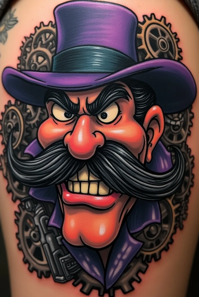 tatoo #ick Dastardly armado realista
