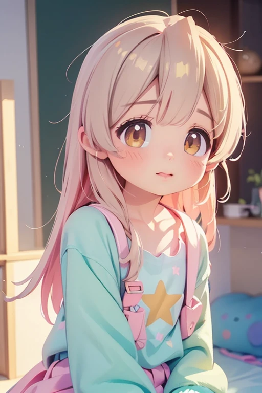 (Best Quality,4K,8k, Kampala,masterpiece:1.2),  Ultra Details , Realistic, cute, Cute, Adorable,  pastel colors ,  anime style,  soft writing,  Vivid Color Style , fantasy background, Shining Star, Magical atmosphere