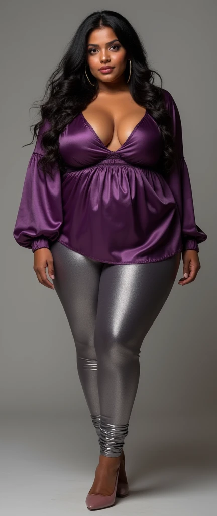 A gorgeous Indian women, curvy, chubby women, (8k), (best quality), (masterpiece:1.2), (realistic), (photorealistic:1.37), ultra-detailed, (((shiny violet color super puffer Balenciaga jacket))), (((wearing light yellow t-shirt with violet super puffer Balenciaga jacket))), (((wearing red Skirt))), ((in the room)), inside the house, ((perfect curvy body, chubby skin)), mature curvy Indian female, curvy, smile, high quality, HDR, photorealistic, incredible detail of the skin, (curvy figure:0.5), seducing, realistic background, pose, black hair, curvy women, closeup, front focus,