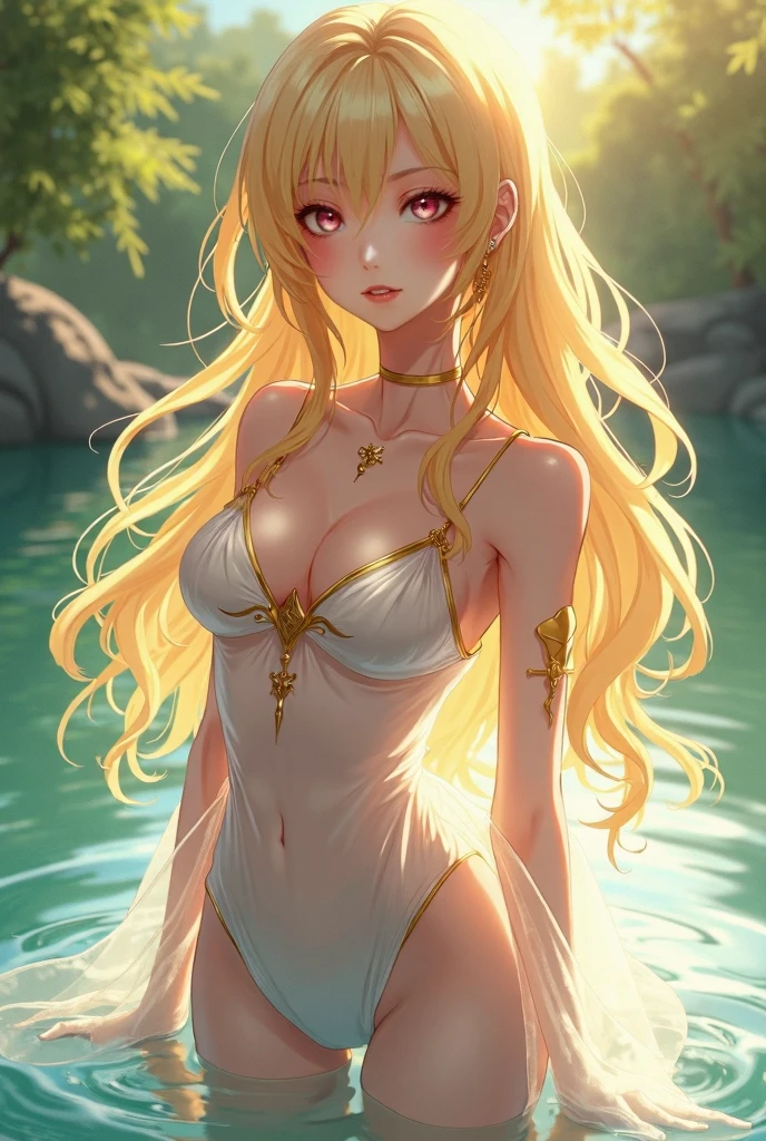 ((Finest quality)),(超A high resolution),(Ultra-detailed細),(Meticulous portrayal),((the most picturesque works of art),Ultra-Precision Art,The art of astounding depiction,Fantasyart:1.5, ((((Beautiful flowers々:1.5))), ((Body eroded by flowers:1.3)),Glamorous body:1.3,fancy background effects、masterpiece、Fancy details、(NSFW 1.1), ((1girl in)), ((masutepiece)), ((Highly detailed:1.3)), In crystal clear water,beautiful woman entering the lake, ((long yellow hair)), Wet hair, Wearing a light transparent dress, clothed bathing, steam, (Rose petals floating in water:1.3), Early morning light, Ivory Gold AI, windows, Crepscular lighting, 、Lace sheer underwear、very very gigantic boobs、Pink nipples、pink areolae,透けて見えるPink nipples、透明なpink areolae、lace and string shorts.、princess carry,Sexy lingerie with lace and strings,See-through sexy lingerie,Transparent lingerie、translucent dress、pearlsescent、pearls、Sexy Harness、Sexy garter belt、Sexy Stockings、Well equipped,intimate, rose garden、Multicolored roses、lake with floating roses、Lying down、Open legs、Spread your legs、Open thighs、Immersion in water、Wet body、splash water、gorgeous flower decoration、big flowers、stylish hair、Moon, lantern, Night, Solo, playing in the water, Water, hair flower, flower, Outdoors, skyporn, full Moon, Rain, lantern, wet clothes, skyporn, wet hair (((masutepiece),(the Extremely Detailed CG Unity 8K Wallpapers),Best Quality,Cinematic lighting,Detailed background,Beautiful detailed eyes,Bright pupils, (extremely delicate and beautiful),(Beautiful and detailed eyes description), Ultra-detailed,masutepiece,)),((Yellow eyes))、