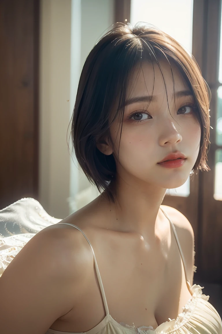 (realistic:1.3) , finely detailed, quality, (masterpiece:1.2) , (photorealistic:1.2) , (best quality) , (detailed skin:1.3) , (intricate details) , ray tracing, dramatic, 1 girl, (cute Ethereal Female), (film grain:1.2)