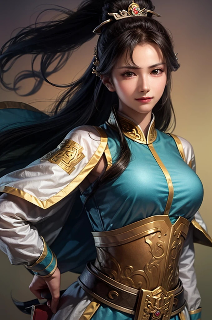 Close up of a woman wearing a red dress and holding a sword,beautiful empress ,Chinese Warrior,A beautiful rendering of the Han Dynasty, Beautiful Fantasy Empress ,masterpiece,Ancient Chinese Goddess,1 person,Large Breasts, Highly Detailed Face and Skin Textures,  and looks at the camera,Perfect beauty: 1.4, fine grain,double eyelid, Whitening skin,Best Quality,  ultra high resolution ,  simple background, 8k high quality detailed art 