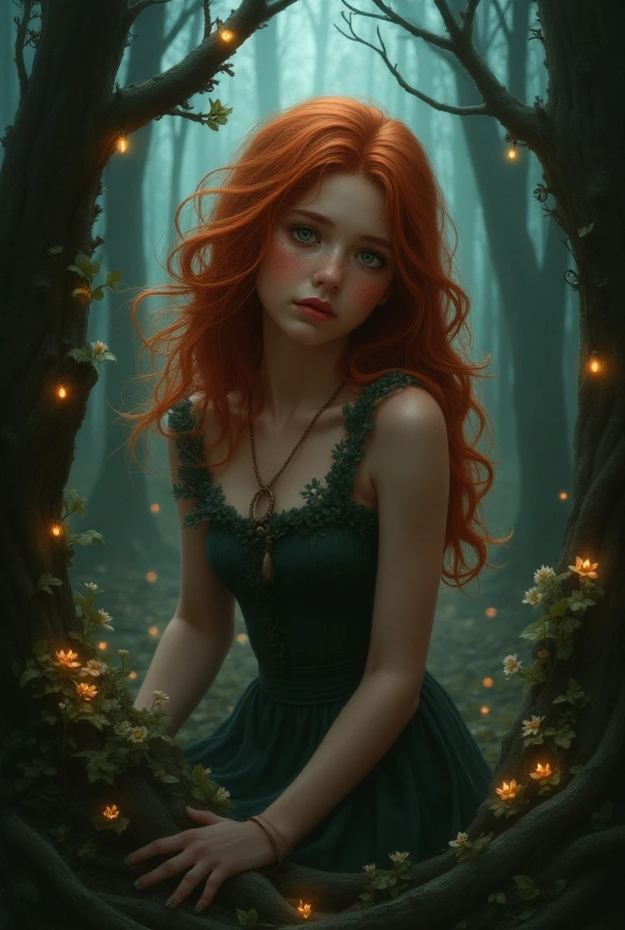 "(((obra-prima))), melhor qualidade, ultra-detallhado, High resolution CG image with a beautiful woman with red hair with bright violet eyes, fundo aleatorio, retratados em detalhes fascinantes. rosto delicado, closed lips and realistic eyes, His delicate body is accurately represented at every angle. Ela possui longos cabelos ruivos que caem suavemente sobre sua jaqueta de couro preta. The upper part of his body is sculpted to perfection. "