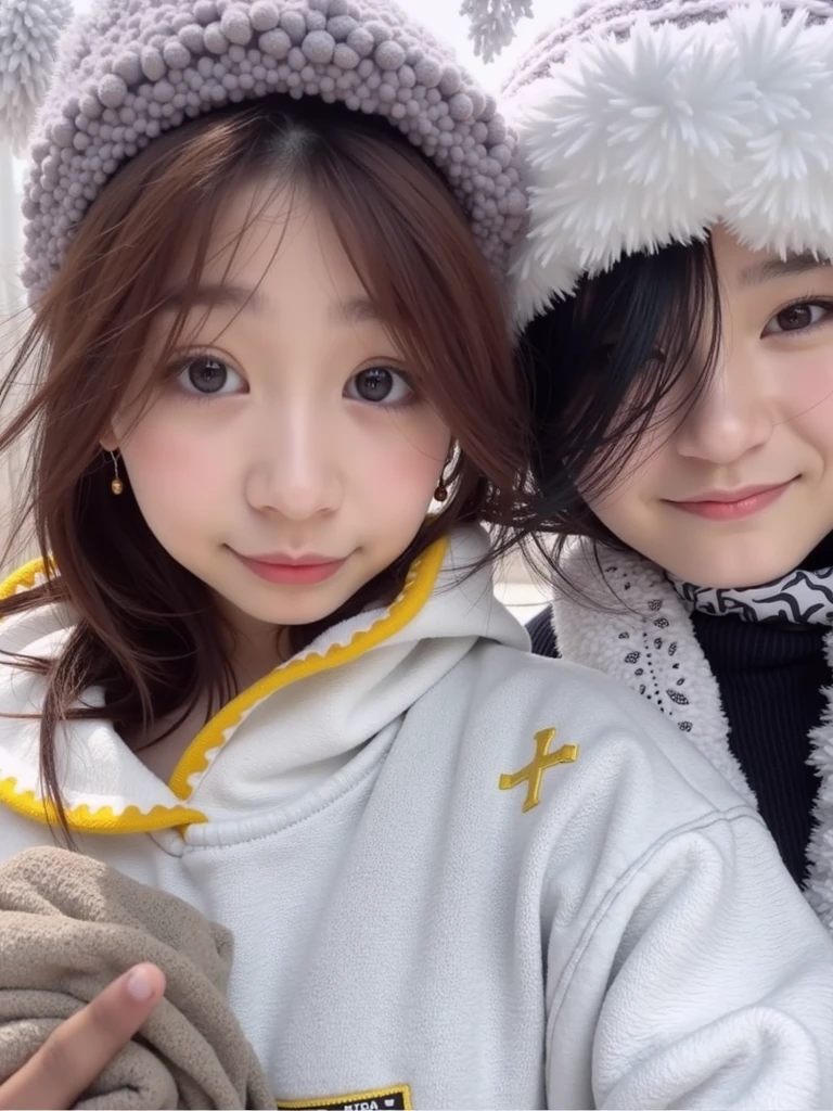 fluffyの毛皮。fluffy。((gorgeous, ふかふかのMoutonのじゅうたん、Mouton))(smile)(((Pair of women、Feminine room、Beautiful black hair)))。((Wedding dress、Fluffy carpet、Fur Cape))。Fisheye Lens。