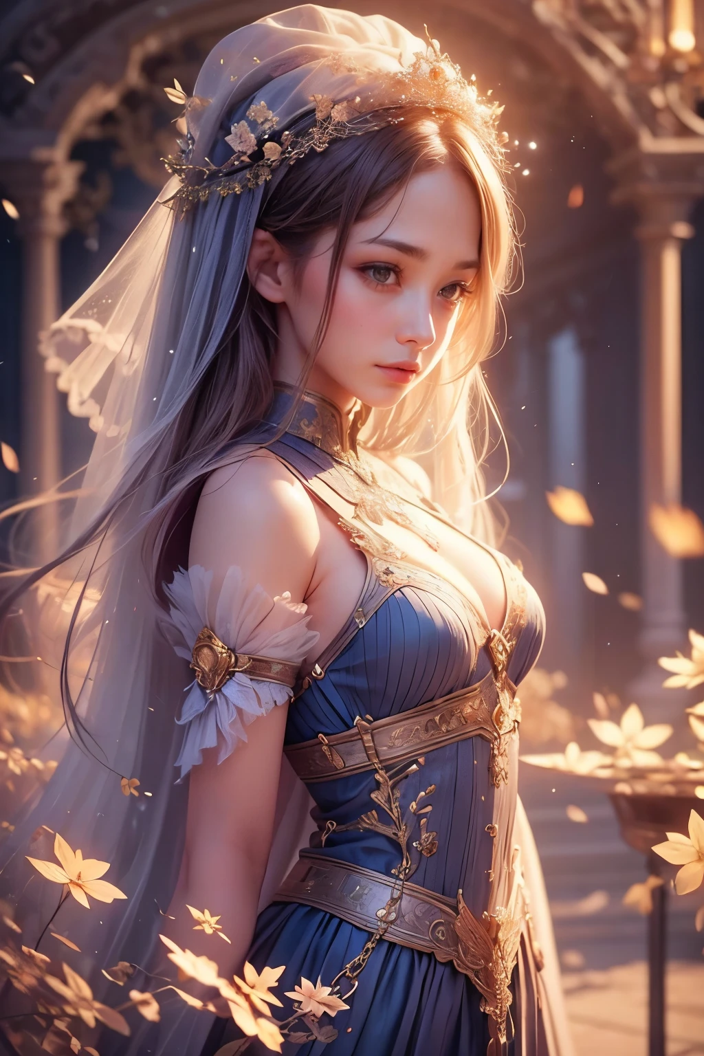   photorealistic、  Beautiful Detailed Girls 、  three-dimensional sense   、 Very Good 8KCG Wallpaper 、、Realistic、  1 girl、18 years old、  smaller_Chest、  fantasy costume、dress、、  fantasy, Magic Rim 、