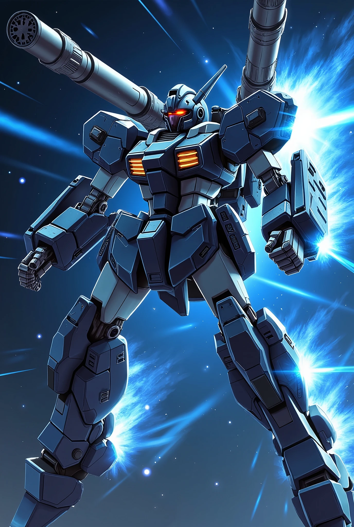 (masterpiece:1.2,Outstanding quality,Mirror finish,   Cinematic Experience  ,   BEST ILLUSTRATION  :2.0,super detailed),8k, wallpaper,(Hard Edge:2.0),( robot that moves at high speed through outer space :2.0),( dynamic :2.0),( Mobile Suit Gundam style :2.0),(Advanced Mechanical Design:2.0),( space is in the background :2.0),( expresses super speed of light with beautiful lines of light :2.0),(  raise your face :2.0),( injecting energy light from an injector on its back:2.0﻿),( dynamic アングル:2.0),( Vector art :2.0),(Layered Textures ),(Detailed face:2.0)