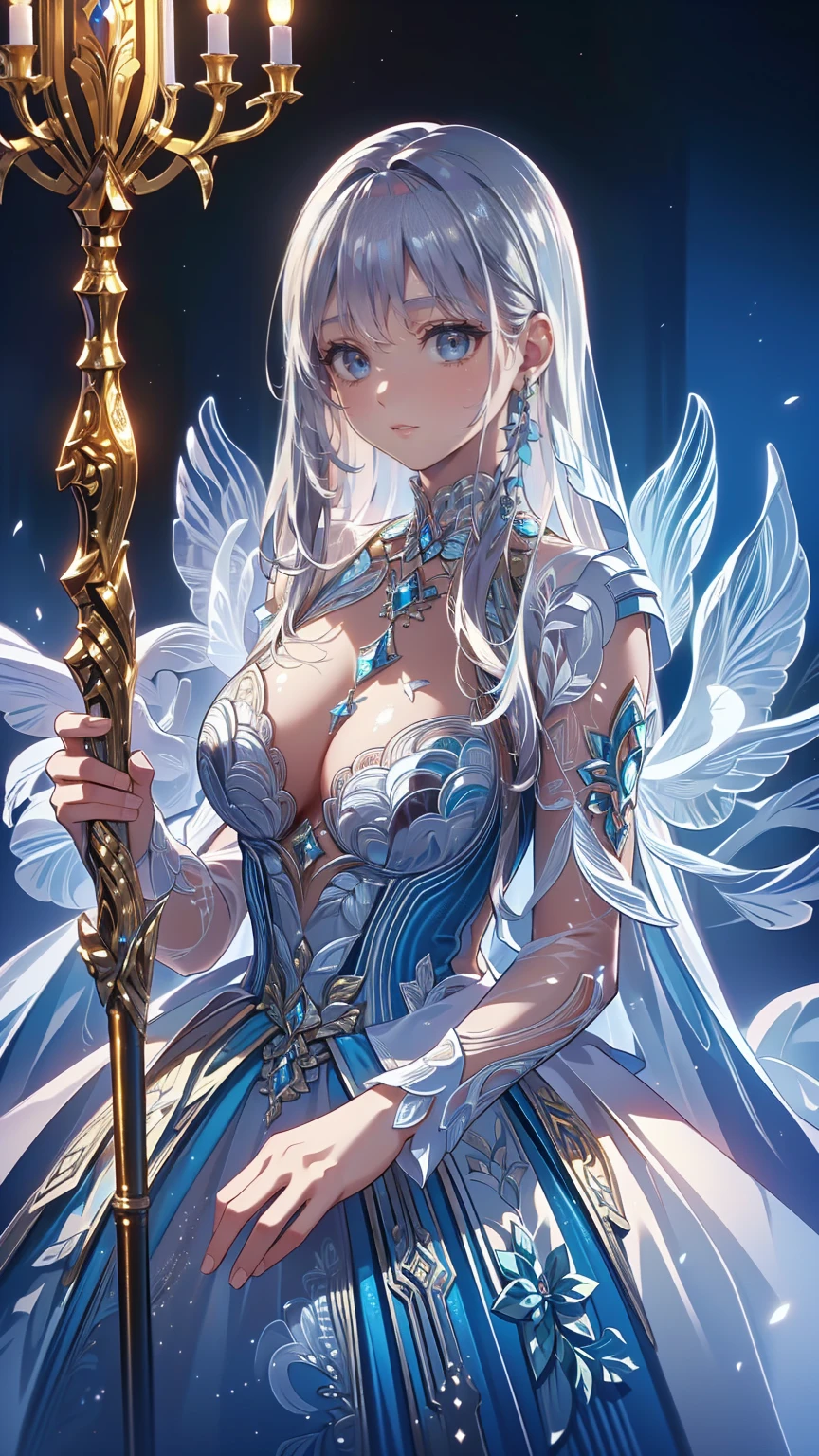 ((masterpiece:1.2)), ((Best Qualityで最高の)),  very detailed なイラストスタイル,  detailed skin texture ,  The texture of the fabric is delicate ,  Extremely Detailed Description , (T Masterpiece), Super beautiful illustrations,  The face is very well drawn , RAW Photos, professional, Fine painting,  complicated details ,  super detail ,  intricate decorative details  ,  perfect anatomy, real, ( A super beautiful and cool blue-eyed silver fox girl dressed as a fashion model), ((Beautiful silver fox ears)), (Beautiful silver fox tail), Beautiful normal breasts , (Beautiful and shiny silver hair), (Beautiful clear blue eyes), (Exquisite, Beautiful and clear eyes:1.6), ((Rich in details、Exquisite autumn and winter fashion brand clothing)), smile, ((Model is walking)), ((Staring at me)), ((During the day)), ( A collection that details and beautifully summarizes special places in Paris ), (8KBest Quality壁紙), ( Very meticulous 、Beautiful background)
、 Huge Tree with Blue Glowing Branches and Roots,  very detailed , Complex and Brilliant ,  Fantasy Landscape ,   Aether Atmosphere , (Best Quality,8k, Kampala,masterpiece:1.2), ultra detail ,(Realistic,photoRealistic,photo-Realistic:1.37), digital art ,   Cinematic Lighting ,  Dramatic Lighting ,  bright color,   Glowing Elements , Mysterious, Amazing, Magical realism,  concept art,My Grandmother、  shiny golden hair   ,   long hair, (  の very detailed な顔に対して  、   sparkling eyes , fine grain)、Anxious expression、  super detailed eyes、 full body portrait  " queen "  with staff ready for combat , ghost,  Foggy , The  queen 's Spirit,  surreal portal , Castle Background, professionalのインク画,  Watercolor,  mixed techniques semirealism ,  concept art 8k