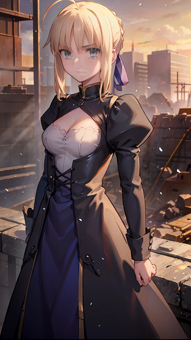  Altria Pendragon ,Desperately working at a construction site