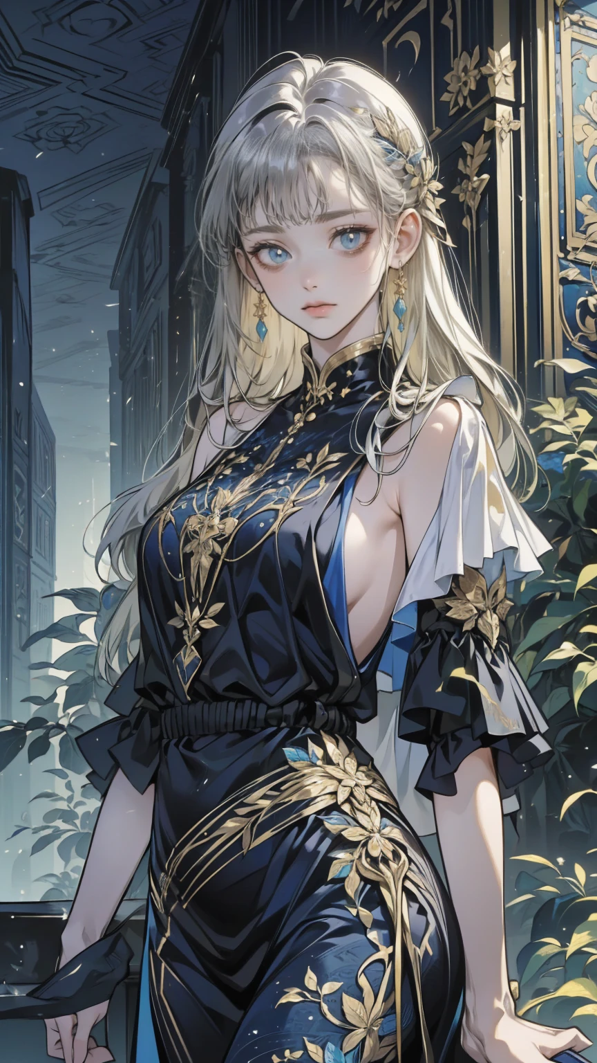 ((masterpiece:1.2)), ((Best Qualityで最高の)),  very detailed なイラストスタイル,  detailed skin texture ,  The texture of the fabric is delicate ,  Extremely Detailed Description , (T Masterpiece), Super beautiful illustrations,  The face is very well drawn , RAW Photos, professional, Fine painting,  complicated details ,  super detail ,  intricate decorative details  ,  perfect anatomy, real, ( A super beautiful and cool blue-eyed silver fox girl dressed as a fashion model), Beautiful normal breasts , (Beautiful and shiny silver hair), (Beautiful clear blue eyes), (Exquisite, Beautiful and clear eyes:1.6), ((Rich in details、Exquisite autumn and winter fashion brand clothing)), smile, ((Model is walking)), ((Staring at me)), ((During the day)), ( A collection that details and beautifully summarizes special places in Paris ), (8KBest Quality壁紙), ( Very meticulous 、Beautiful background) 、 appears in the center of the lunar wilderness ,  as a miner on the Moon ,  emits fantastic light in a desolate environment . This enchanting person ,  wears a shining silver and gold costume ,  radiates wisdom and power from the other world .  , 一筆一筆が非Realisticな美しさと神秘を伝える.  Every characteristic exudes luxury in the midst of fantasy , 普通を超越する真の視覚的masterpieceを体験する.、 Huge Tree with Blue Glowing Branches and Roots,  very detailed , Complex and Brilliant , Fantasy Landscape ,  Aether Atmosphere , (Best Quality,8k, Kampala,masterpiece:1.2), ultra detail ,(Realistic,photoRealistic,photo-Realistic:1.37), digital art ,  Cinematic Lighting ,  Dramatic Lighting ,  bright color,  Glowing Elements , Mysterious, Amazing, Magical realism,  concept art,、A whimsical and graceful fairy ,  Fascinating heavenly eyes that shine with unbelievable wisdom :  sparkling wings adorned with beautiful jewels ,  this scene embodies the fusion of elegance, charm, and luxury that embodies the viewer Exquisitely detailed Captured in acrylic painting ,  Golden hair flowing down from a dress studded with crystals . この画像は精巧なディテールと bright color彩で描かれたデジタル絵画である。.  The existence of fairies is fascinating and timeless ,  This scene embodies a fusion of elegance, charm, and luxury that makes the viewer feel .
