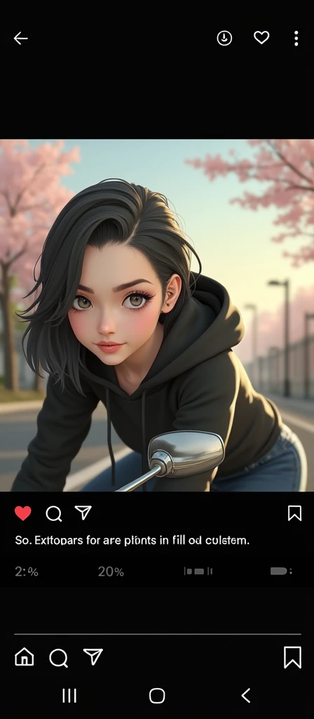 realistic, woman, selfie, wide mouth, licking, soft serve ice cream, face zoom, background sunset