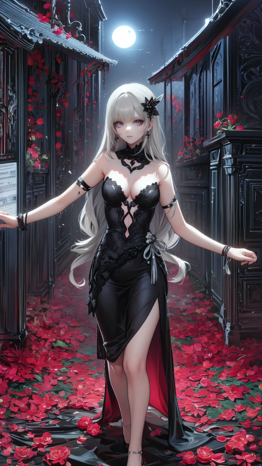  Modin Disney , Arafed,  action shot, Dark  Fantasy Art ,  Fantasy Art , Gothic art,  Picture of a Female Vampire , Exquisite美しさ,  Full Body Shot  , dark glamour shot, pale white skin , Blonde, Long Hair,  Wavy Hair, ( Sparkling Grey : 1.3) eye, she (red: 1.3) red thigh suit, ArmoredDress, she手に剣を持っている, ( Ready for Battle : 1.4) ,  Roses are printed on the suit (black: 1.4) black roses,  High Heels , dark castle, dark, black and color,  Dark Art Painting Style , flower dress, (( 1 Girl, Alone, Alone, Ninim , Gray Hair, redいeye,  hair ornament, Small breasts, Long Hair,  fitness )), ((Alone, (1 Female, Pink lipstick),  very detailed ,  Ambient Soft Lighting , 4K, Perfect Eyes,  perfect face, Perfect lighting , a  1 Girl)), ((blackいドレス,  Long Dress , redい大鎌を振るう, Abandoned castle, Haunted Castle, fog, mist, Knight , Smell of the Moon , Dead Tree)),((masterpiece:1.2)), ((Best Qualityで最高の)),  very detailed なイラストスタイル,  detailed skin texture ,  The texture of the fabric is delicate ,  Extremely Detailed Description , (T Masterpiece), Super beautiful illustrations,  The face is very well drawn , RAW Photos, professional, Fine painting,  complicated details ,  super detail ,  intricate decorative details  ,  perfect anatomy, real, (ファッションモデルに扮した超美しくてクールな青いeyeの銀色のキツネの女の子), Beautiful normal breasts , (Beautiful and shiny silver hair), (美しい澄んだ青いeye), (Exquisite, Beautiful and clear eyes:1.6), ((Rich in details、Exquisite autumn and winter fashion brand clothing)), smile, ((Model is walking)), ((Staring at me)), ((During the day)), ( A collection that details and beautifully summarizes special places in Paris ), (8KBest Quality壁紙), ( Very meticulous 、Beautiful background) 、 appears in the center of the lunar wilderness ,  as a miner on the Moon ,  emits fantastic light in a desolate environment . This enchanting person ,  wears a shining silver and gold costume ,  radiates wisdom and power from the other world .  , 一筆一筆が非Realisticな美しさと神秘を伝える.  Every characteristic exudes luxury in the midst of fantasy , 普通を超越する真の視覚的masterpieceを体験する.、 Huge Tree with Blue Glowing Branches and Roots,  very detailed , Complex and Brilliant , Fantasy Landscape ,  Aether Atmosphere , (Best Quality,8k, Kampala,masterpiece:1.2), ultra detail ,(Realistic,photoRealistic,photo-Realistic:1.37), digital art ,  Cinematic Lighting ,  Dramatic Lighting ,  bright color,  Glowing Elements , Mysterious, Amazing, Magical realism,  concept art,、A whimsical and graceful fairy ,  Fascinating heavenly eyes that shine with unbelievable wisdom :  sparkling wings adorned with beautiful jewels ,  this scene embodies the fusion of elegance, charm, and luxury that embodies the viewer Exquisitely detailed Captured in acrylic painting ,  Golden hair flowing down from a dress studded with crystals . この画像は精巧なディテールと bright color彩で描かれたデジタル絵画である。.  The existence of fairies is fascinating and timeless ,  This scene embodies a fusion of elegance, charm, and luxury that makes the viewer feel .
