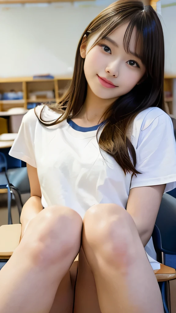 A smiling, super beautiful elementary school student、((((Pussy))))