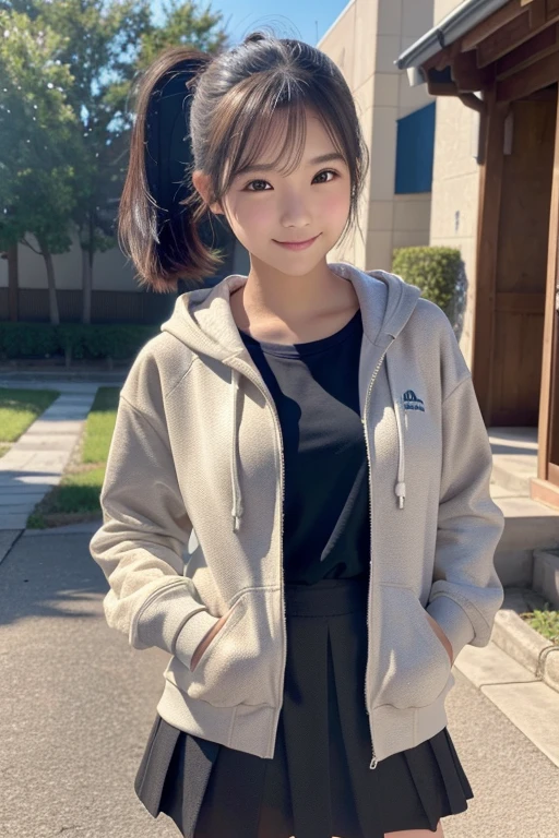 (best quality, highres, ultra-detailed), realistic, HDR, professional, vivid colors, bokeh, 21years,Japanese woman, short black hair, slanted eyes, lowered eyebrows, thin chin, slightly muscular body, jogging, winter park, cold weather,,trees without leaves, cozy winter attire, sports shoes,
