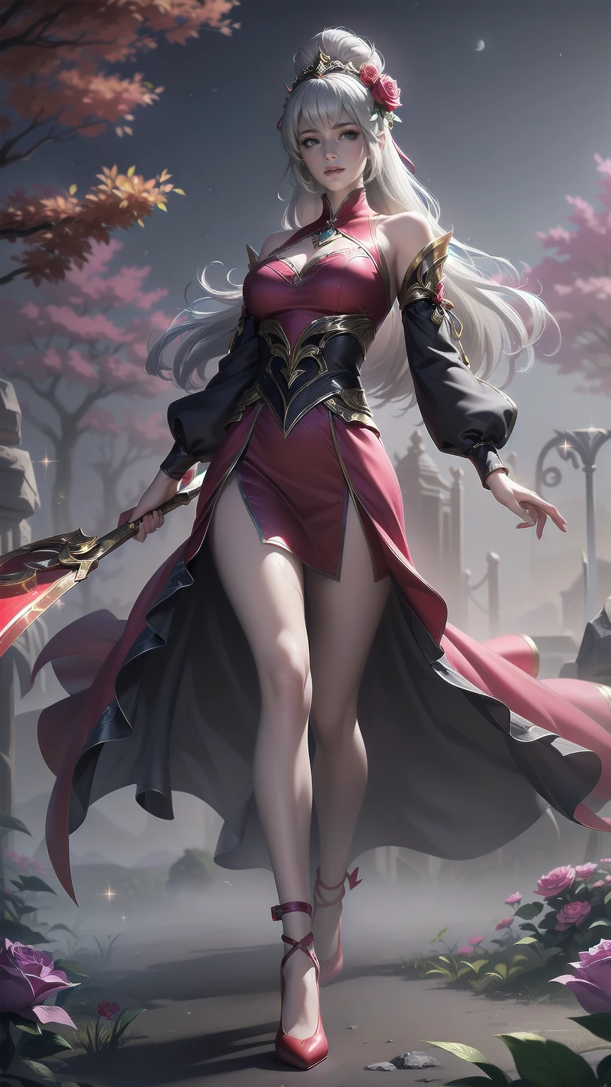  Modin Disney , Arafed,  action shot, Dark  Fantasy Art ,  Fantasy Art , Gothic art,  Picture of a Female Vampire , Exquisite美しさ,  Full Body Shot  , dark glamour shot, pale white skin , Blonde, Long Hair,  Wavy Hair, ( Sparkling Grey : 1.3) eye, she (red: 1.3) red thigh suit, ArmoredDress, she手に剣を持っている, ( Ready for Battle : 1.4) ,  Roses are printed on the suit (black: 1.4) black roses,  High Heels , dark castle, dark, black and color,  Dark Art Painting Style , flower dress, (( 1 Girl, Alone, Alone, Ninim , Gray Hair, redいeye,  hair ornament, Small breasts, Long Hair,  fitness )), ((Alone, (1 Female, Pink lipstick),  very detailed ,  Ambient Soft Lighting , 4K, Perfect Eyes,  perfect face, Perfect lighting , a  1 Girl)), ((blackいドレス,  Long Dress , redい大鎌を振るう, Abandoned castle, Haunted Castle, fog, mist, Knight , Smell of the Moon , Dead Tree)),((masterpiece:1.2)), ((Best Qualityで最高の)),  very detailed なイラストスタイル,  detailed skin texture ,  The texture of the fabric is delicate ,  Extremely Detailed Description , (T Masterpiece), Super beautiful illustrations,  The face is very well drawn , RAW Photos, professional, Fine painting,  complicated details ,  super detail ,  intricate decorative details  ,  perfect anatomy, real, (ファッションモデルに扮した超美しくてクールな青いeyeの銀色のキツネの***), Beautiful normal breasts , (Beautiful and shiny silver hair), (美しい澄んだ青いeye), (Exquisite, Beautiful and clear eyes:1.6), ((Rich in details、Exquisite autumn and winter fashion brand clothing)), smile, ((Model is walking)), ((Staring at me)), ((During the day)), ( A collection that details and beautifully summarizes special places in Paris ), (8KBest Quality壁紙), ( Very meticulous 、Beautiful background) 、 appears in the center of the lunar wilderness ,  as a miner on the Moon ,  emits fantastic light in a desolate environment . This enchanting person ,  wears a shining silver and gold costume ,  radiates wisdom and power from the other world .  , 一筆一筆が非Realisticな美しさと神秘を伝える.  Every characteristic exudes luxury in the midst of fantasy , 普通を超越する真の視覚的masterpieceを体験する.、 Huge Tree with Blue Glowing Branches and Roots,  very detailed , Complex and Brilliant , Fantasy Landscape ,  Aether Atmosphere , (Best Quality,8k, Kampala,masterpiece:1.2), ultra detail ,(Realistic,photoRealistic,photo-Realistic:1.37), digital art ,  Cinematic Lighting ,  Dramatic Lighting,  bright color,  Glowing Elements , Mysterious, Amazing, Magical realism,  concept art,、A whimsical and graceful fairy ,  Fascinating heavenly eyes that shine with unbelievable wisdom :  sparkling wings adorned with beautiful jewels ,  this scene embodies the fusion of elegance, charm, and luxury that embodies the viewer Exquisitely detailed Captured in acrylic painting ,  Golden hair flowing down from a dress studded with crystals . この画像は精巧なディテールと bright color彩で描かれたデジタル絵画である。.  The existence of fairies is fascinating and timeless ,  This scene embodies a fusion of elegance, charm, and luxury that makes the viewer feel .
