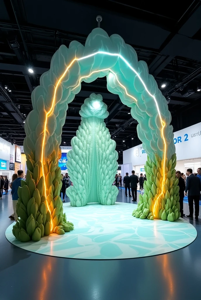 front arc in a tradeshow that represent a sustainable development goal 