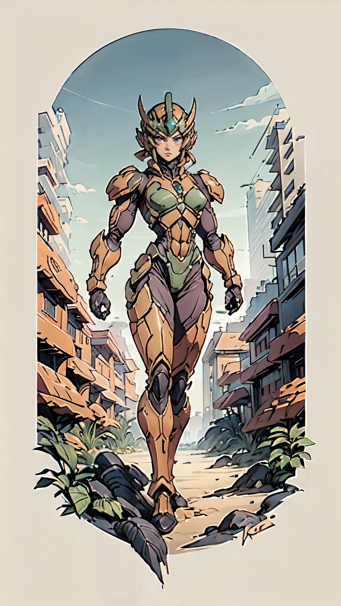 (masterpiece:1.5, best quality:1.5, extremely delicate:1.5), ((Female:1.2)), Biomimetic humanoid Mecha, green eyes, fully enclosed shoulder guards, matching arm and leg guards, gemstone, full body, full armor, the design balances heavy with agility, organic biotech armor, (the color scheme is primarily White and Black with Purple and Red accents, concept Inspired by Ninja, glowing eyes, the armor glows), standing, floating high above the futuristic sci-fi city, a finely crafted Super robot in anime style, exquisite and mature art style, feminine, metallic, dramatic, high definition, highres, ultra-detailed, ultra-fine painting, professional, anatomically correct, symmetrical face, extremely detailed eyes and face, high quality eyes, creativity, RAW photo, UHD, 32k, Natural light, cinematic lighting, (masterpiece-anatomy-perfect:1.2)