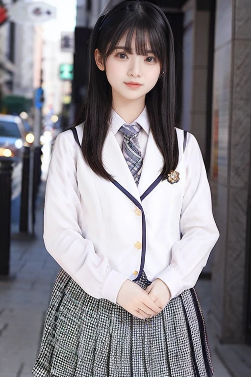  JAPANESE WOMAN LIKE AN IDOL  ,Long Hair , straight hair, Round face , bust up , Sailor suit ,  as in the picture  ,  High School