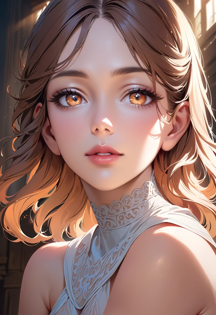 (masterpiece, best quality:1.2), 1girl, solo, beautiful detailed eyes, beautiful detailed lips, extremely detailed face and features, long eyelashes, elegant pose, realistic, photorealistic, ultra-detailed, 8k, high resolution, intricate details, cinematic lighting, warm color palette, natural lighting, serene atmosphere, dreamy, ethereal