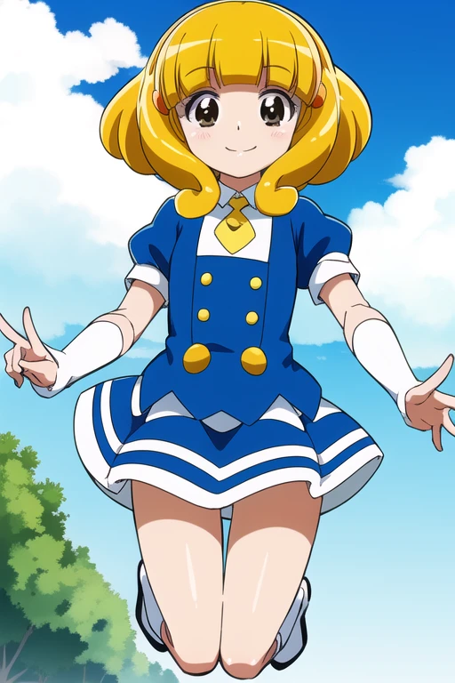 Cure peace,yayoi kise,Jump on sky,Smile cutely