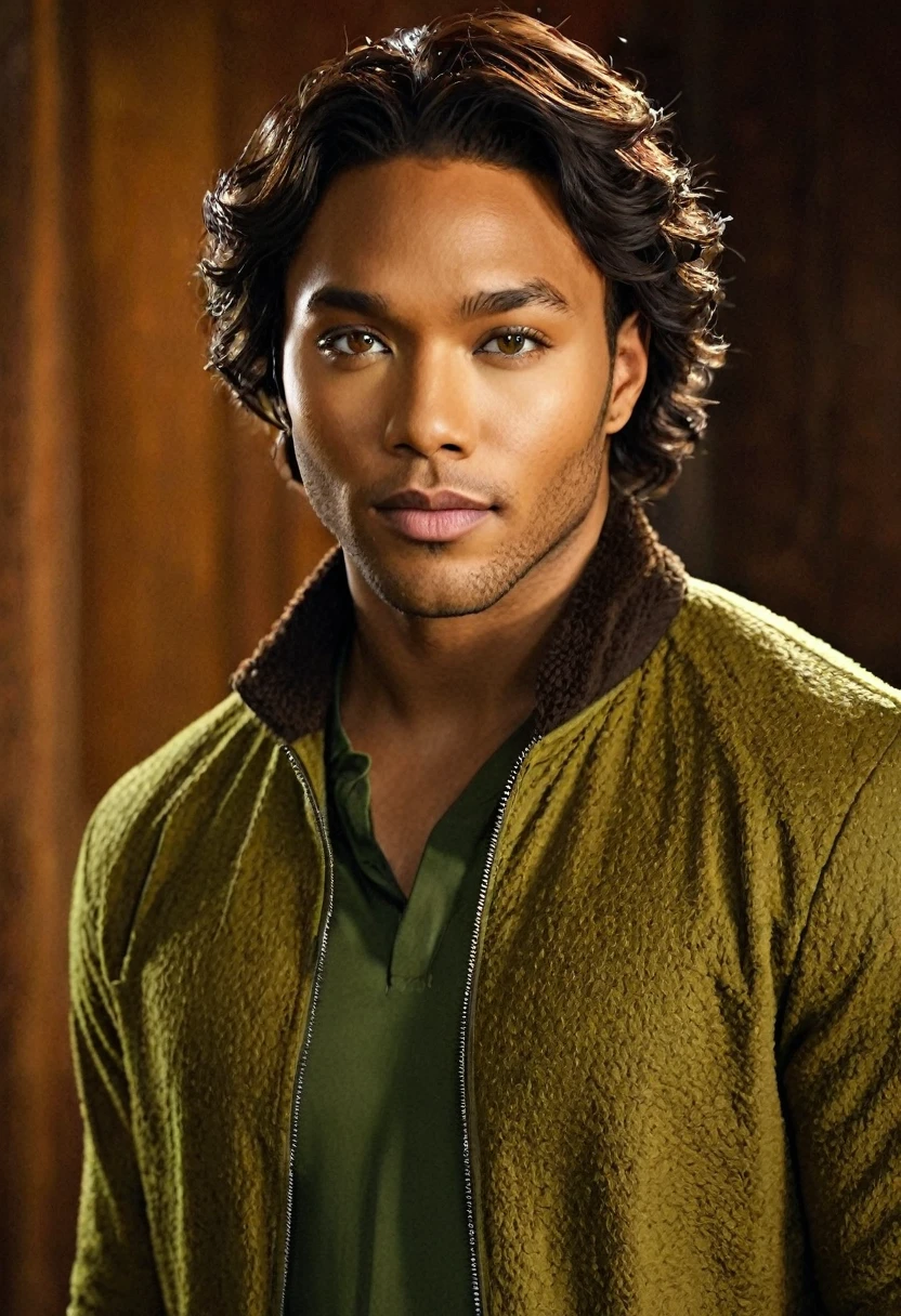  A character from Shadowhunters  .  A 26-year-old son of actresses Kat Graham and Angela Bassett . He has the facial features of both but I inherit Angela's wavy black hair ,  Kat's light brown complexion and Kat's olive green eyes shaped like Angela's eye. He has the body of Angela .  He dresses elegantly in a warm brown shirt and a brown fleece jacket . 