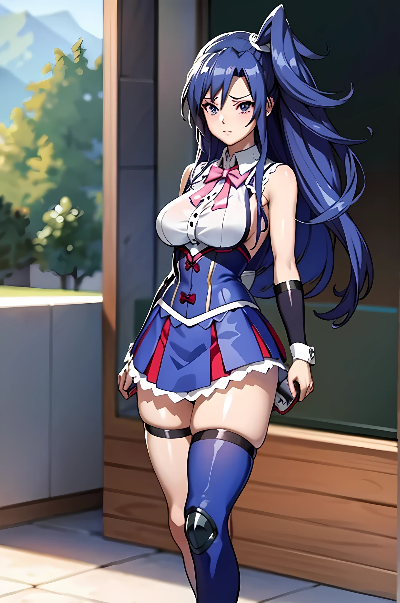 Big Breasty Schoolgirl，Big Breasts， long dark hair ，  long black hair ，Distorted Eyes，Upper Leg，Anime Style， beautiful anime schoolgirl ， Super realistic high school girl， Super realistic high school girl， Seductive Anime Girl ，Realistic school girl，big highlight ， playful anime style ，  naughty thighs，  naughty thighs， smooth anime cg art，Dreamy school girl， Seductive Anime Girl ，Realistic school girl，smooth anime cg art，Anime manga girl， beautiful anime schoolgirl ， beautiful anime girl， beautiful charming anime teen girl ，Ecchi Anime Style，  photorealistic rendering of anime girl，