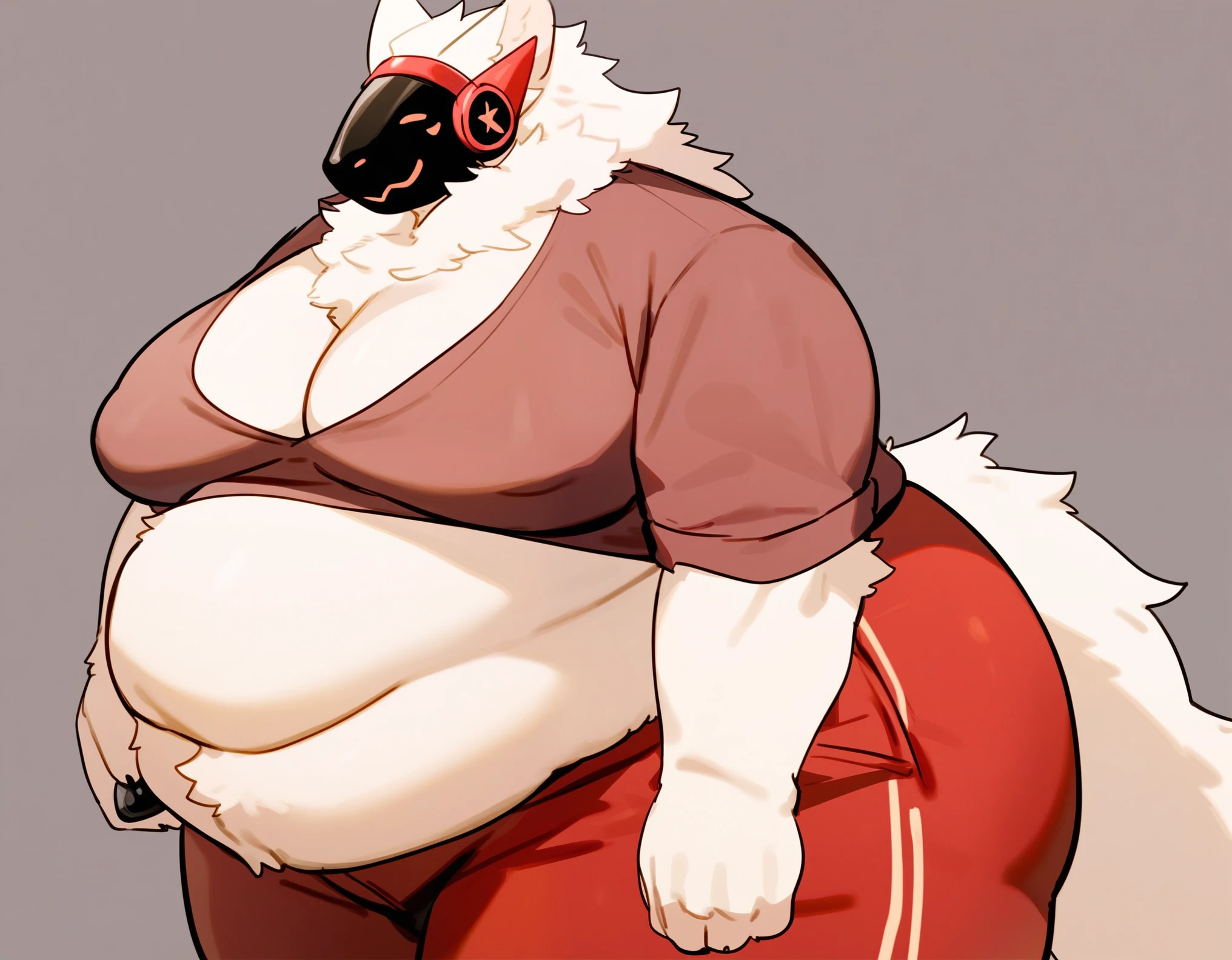 uploaded on e621, explicit content, (furry, anthro:1.2), mature, female, solo, tall, Amaterasu (Okami), thick tights, closeup, large breasts, natural breasts, cute, nude, naked, horny, flashing , breasts out, pussy, sweaty, hot, NSFW