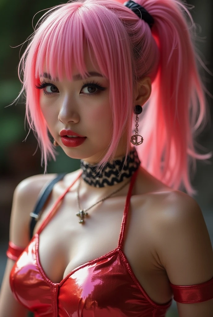 Close-up of woman with tattoo on chest,Ruan cute vtuber,korean girl,Very beautiful and cute cat girl,cutecore,Beautiful Korean woman,seductive anime girl,Beautiful asian girl,Taiwanese girl with tattoos,Popular on cgstation,Gorgeous young Korean woman,girl cute slender face,Chinese girl hair pink pink hair decorated with a little blue