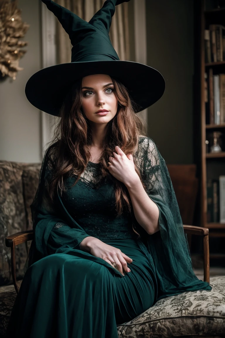 Beautiful Green witch ,living room
