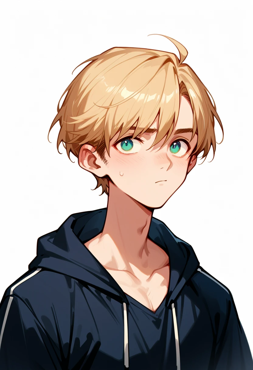 Boy with short hair and Oddy Eye