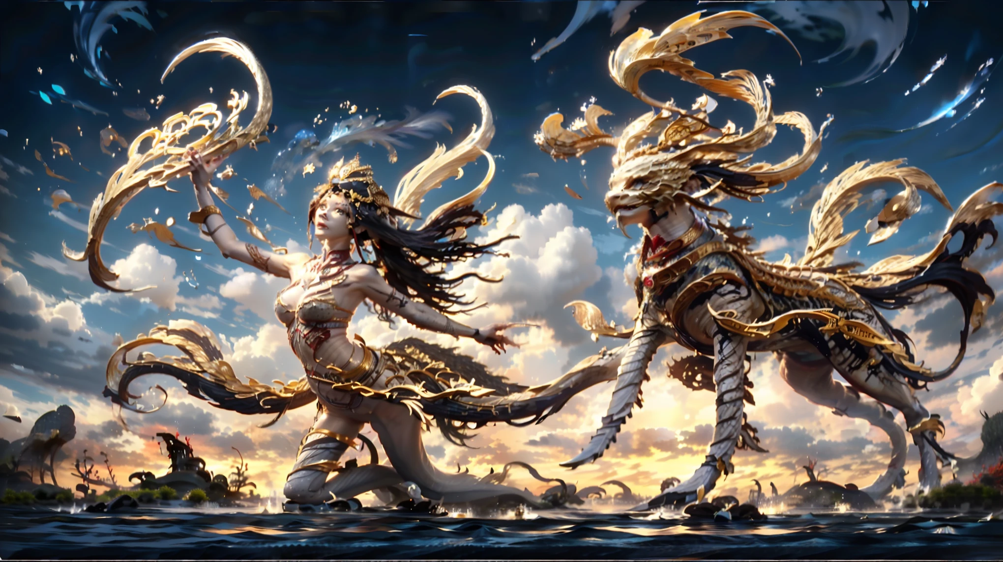 绘制一幅超级广horn、} The multiverse brings together a super carnival , , The character has the intellectual beauty of an English and female heart and a saint (Queen's group :2)Britain。Detail requirements: Using Master Compositions 、 exquisite layer structure 、Magic creative elements combined with , ultimate clarity ,360度无死horn立体展示超多要素景色和超多人物。 The scene contains Chinese 、Western、Dress、Casual Clothes、、Warframe、 The scene layout uses geometric shapes to divide 。horn色具有Britain雌内心和圣者知性美, Combining the characteristics of various myths and legends :(horn、nail、hoof、winged、Feather、Tentacles、scale、fur、Anti-joint、Chitinous carapace、Pattern、Tattoo、Props unique to monsters, etc. :1.5)。展现horn色热烈的肢体艺术动作, Extraordinary Sexual Tension 、Devil figure、 explosion curve 、Prominent sexual characteristics, combines cyberpunk and fairy tale jewels 。 the epic of super depth of field Realistic reality map , Dynamically distributed material , exquisite combination 。Assembly( More than 9 bits :2)独特形态和魔力的史诗级女皇horn色:( Centaur and Half Man and Half Horse 、星际Warframe与高达和魔像、 Fire and Phoenix 、 Fishman and Kraken 、 Catwoman and Sphinx 、 Fairy and Demon Dragon 、 elves and beauty Sha 、 to show real and sexy 、 Titan and Giants 、 Golden Ape and Snow Demon 、 Minotaur and Troll )。 with unique forms and magic in the three realms of the multiverse ,Add a sense of fashion。horn色服装使用高级面料, Showcasing elegant and confident manners 。horn色使用多种姿势, such as spinning 、Outreach、 kneeling, etc. , showing dynamic beauty 。 Inspired by Onlyfans 、 Social Media such as TikTok , that surpasses the traditional definition of monsters Weird hot mom image 、 model library 、Material Texture Pack、 Advanced tools such as motion capture 。 The drawing is based on :(Reality、Super complex、 superdetail)、Rich colors、super sharpen, to output the highest quality images 。 to create diverse jewelry , concentrated computing power 。