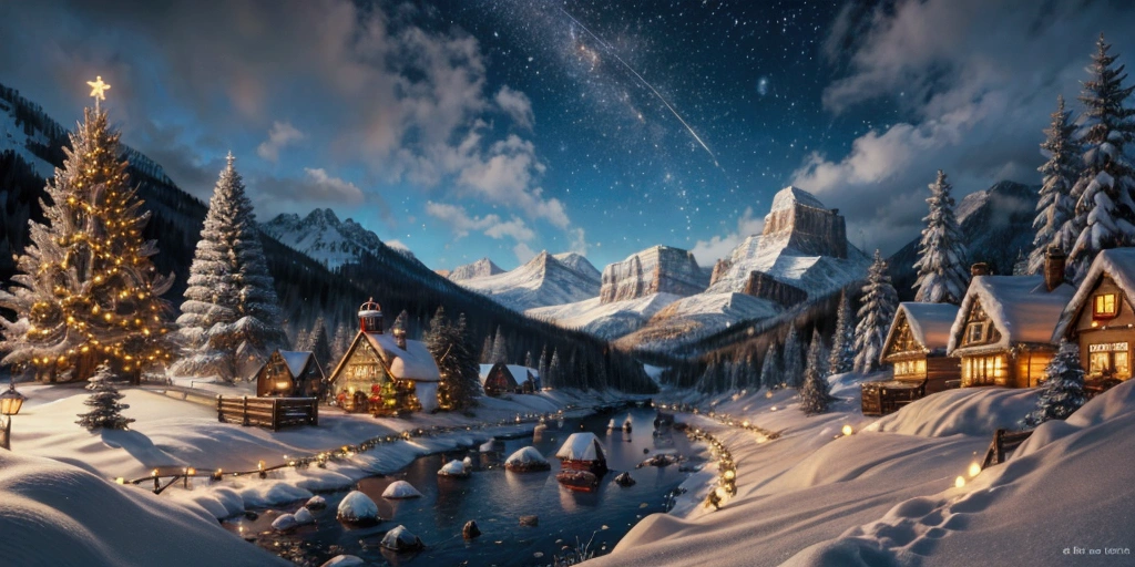 Enchanting Christmas Winter Wonderland, landscape