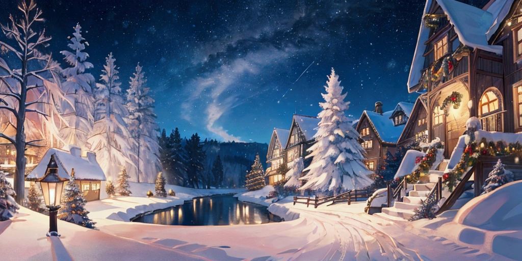 Enchanting Christmas Winter Wonderland, landscape