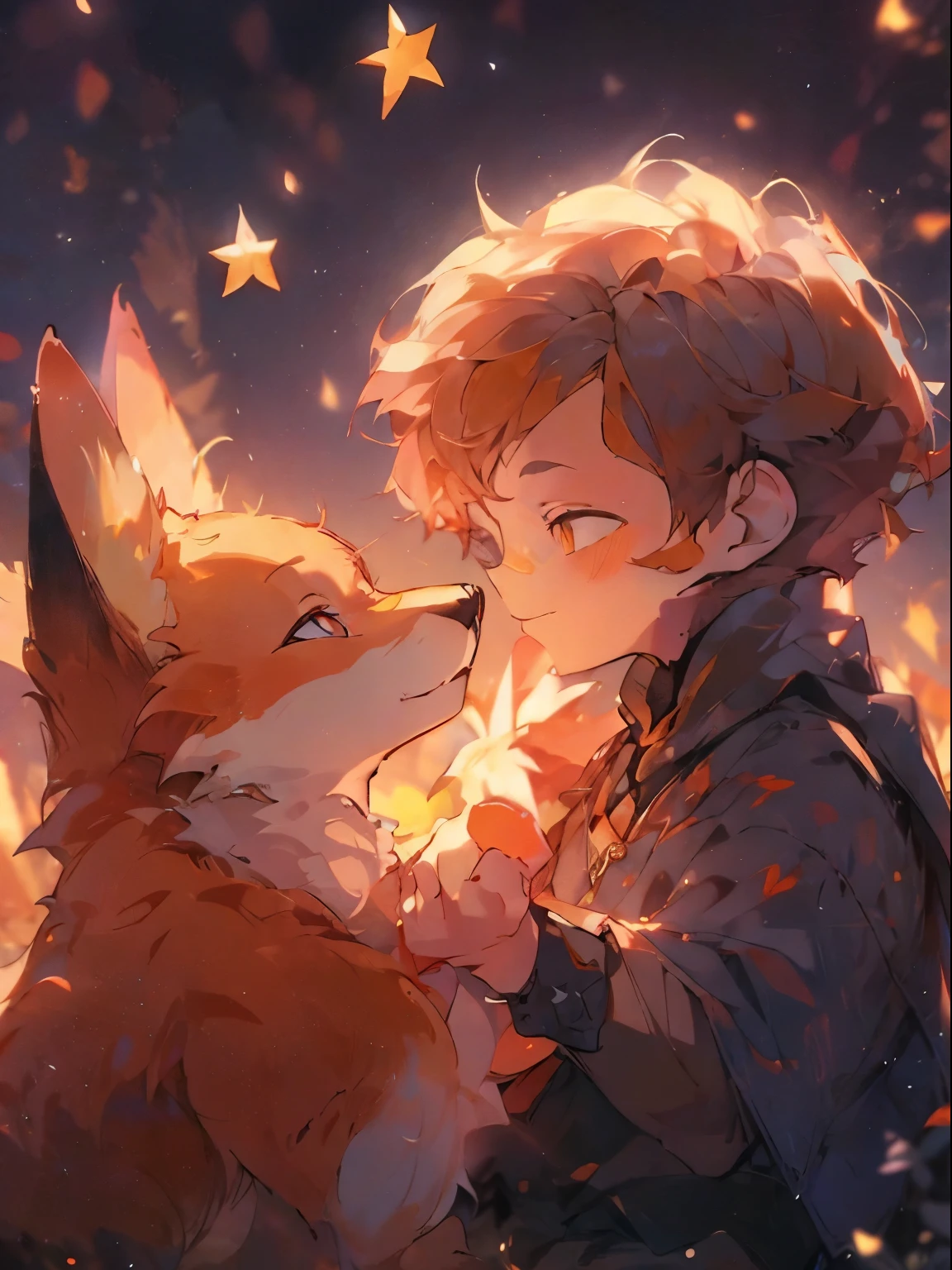 Little Prince Neocruz and Orange Fox