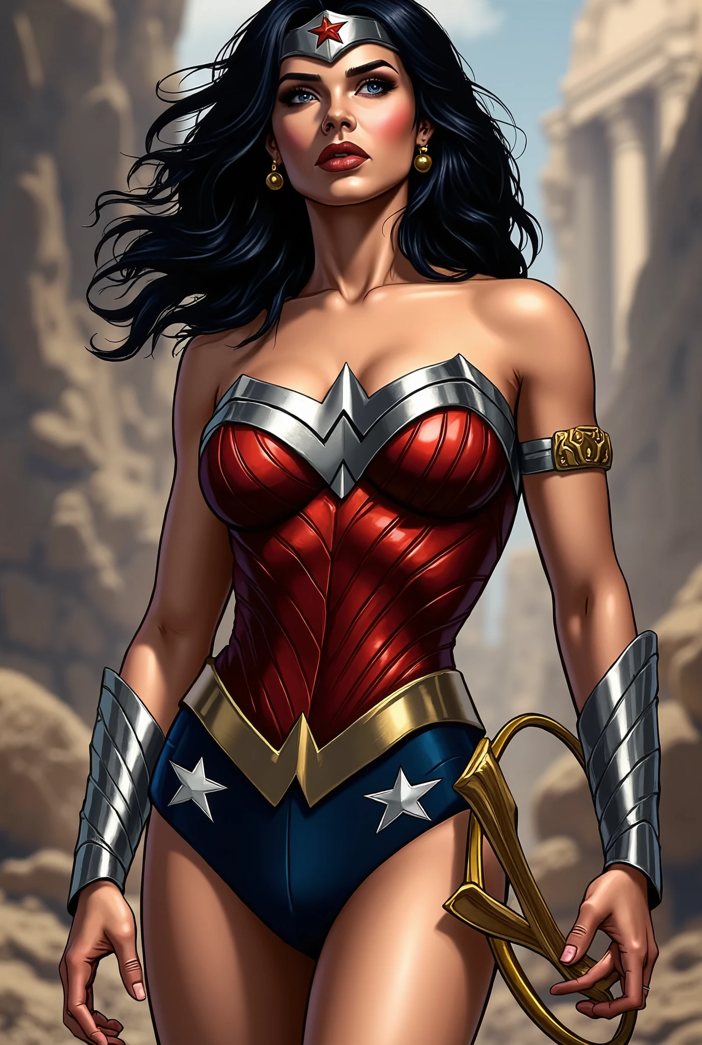 (masterpiece, best quality:1.2), Sexy wonder woman