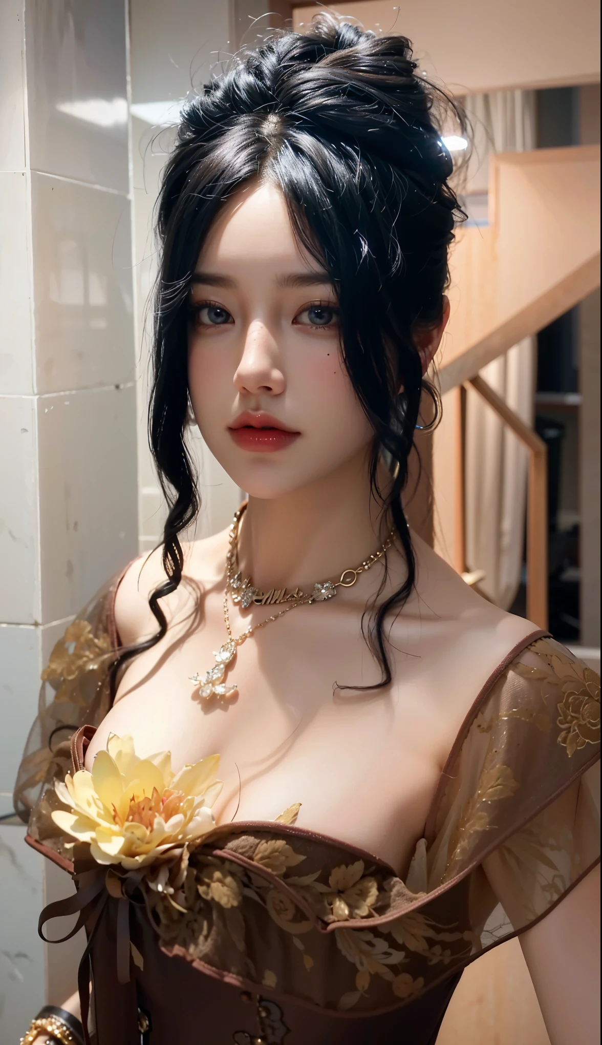 masterpiece, top-quality, (realisitic, Photorealsitic:1.37), 8K, extremely delicate and beautiful, astonishing, finely detail, Official art, absurderes, incredibly absurdness, huge filesize, ultra-detailliert, ighly detailed, a beautiful detailed girl, 1girl in, small tits