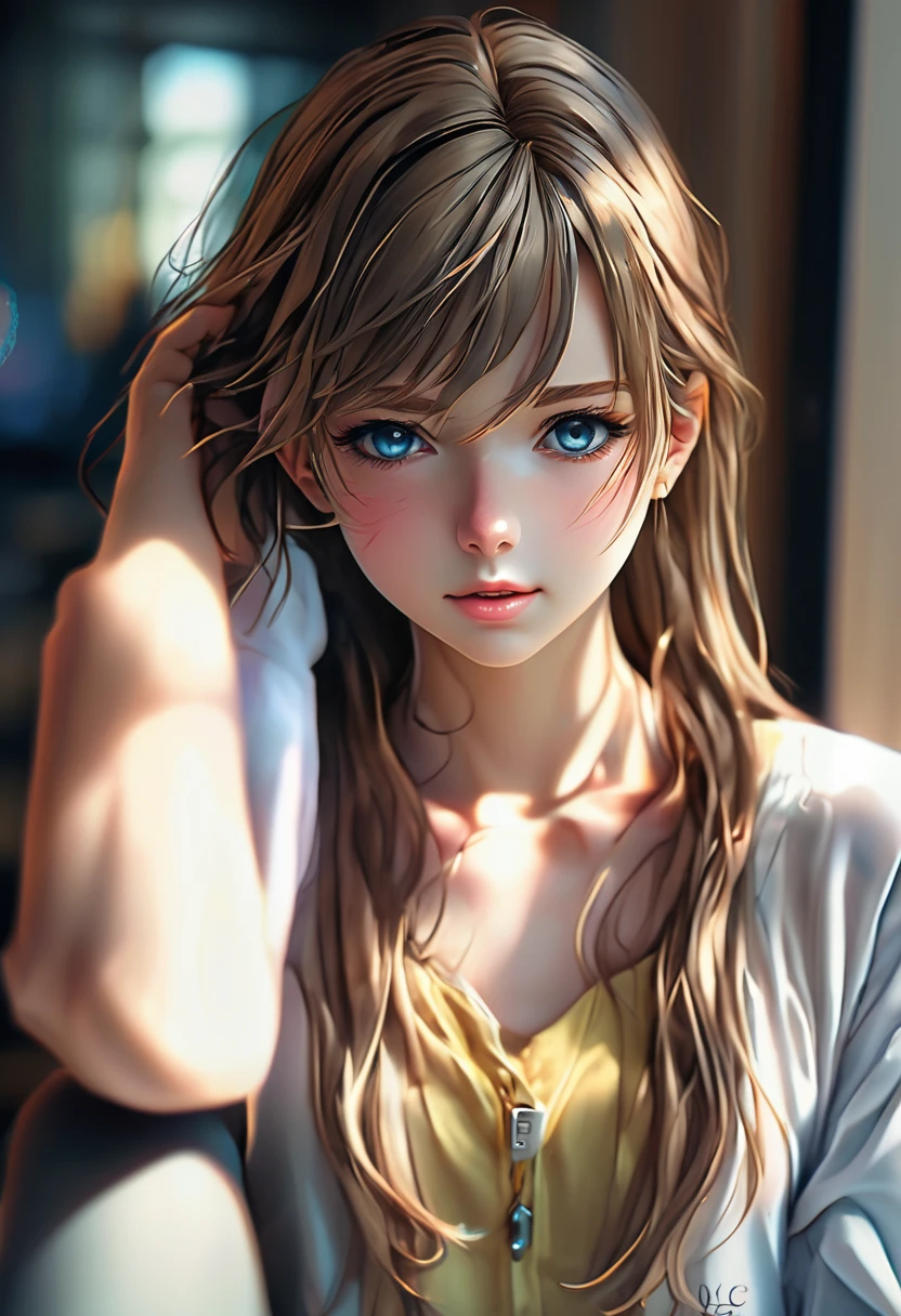 a close up of a woman with long hair and a necklace, cute natural anime face, realistic anime 3 d style, stunning anime face portrait, realistic young anime girl, hyper realistic anime, 3 d anime realistic, kawaii realistic portrait, photorealistic anime, beautiful anime face, anime girl in real life, realistic anime face, realistic anime, realistic - anime, beautiful anime girl