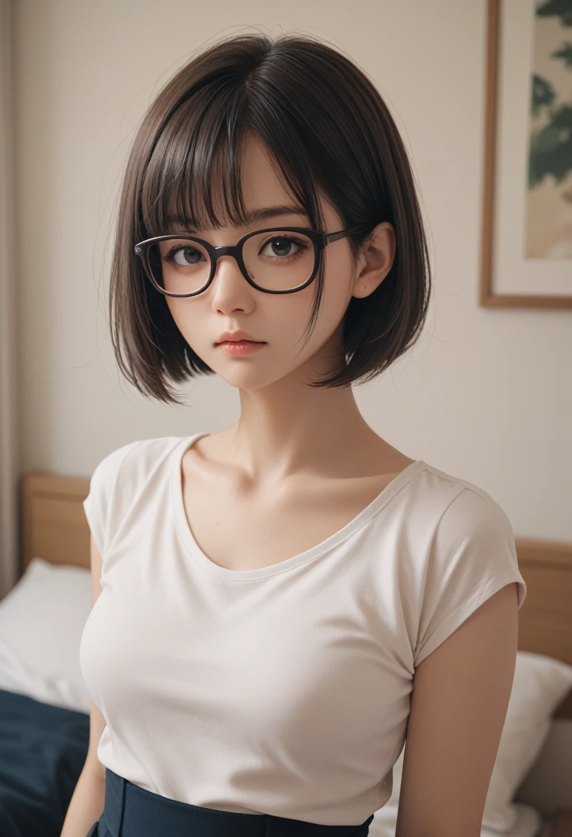 score_9,score_8_up,score_7_up,Japanese,bob cut,medium breasts,Glasses