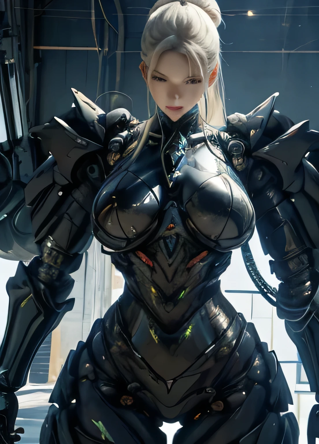  8k texture with complex and detailed mechanical modules to build simulated dummy model breasts，Huge machine constructs prostheses to simulate breasts，beautiful silver ponytail，Exquisite jeweled cyberpunk breastplate， Alien Girl in heavy armor hypercyberpunk structure，Epic Character Illustrations，photo movie rendering cg， Composite Nanomechanical Materials Constructs Body Muscular Exoskeleton Power Armor，The marble paint coating covers the prosthetic model's breast ,NSFW masterpiece,( Best Quality),Complex mechanical structure and gorgeous shoulder armor,Baroque Shadow Art Magical Ruins,Ray tracing,Super Sampling Rendering in Unreal Engine 5，v4，Ultra-clear sci-fi mechanical guyver iif Carmeara mecha form，Simulated erotic robot dummy Mulan Future Elite Bodyguard