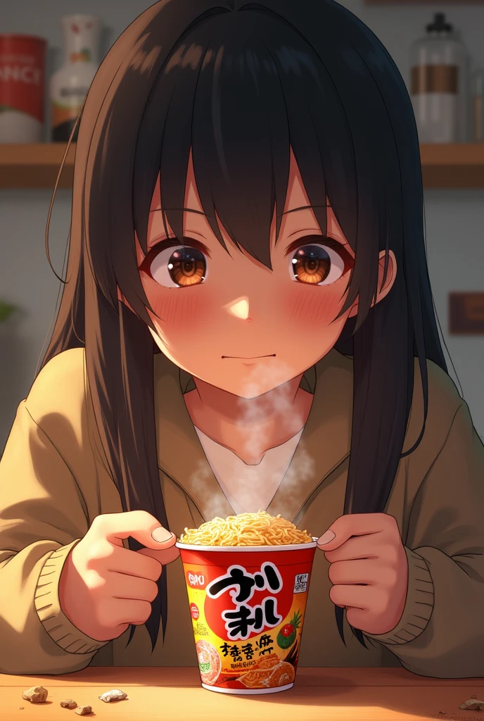 (((I'm going to eat cup ramen:1.2)))