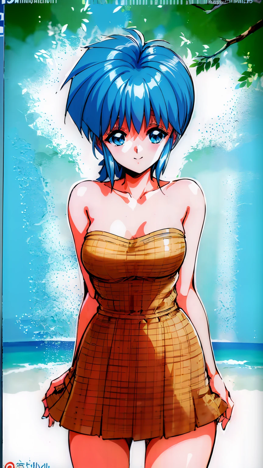 ( Best Quality , 8k, 32K, masterpiece,  ultra high resolution:1.2), Blue Hair,  short hair, Saki Nijino, Completely naked, Small breasts,  nipples visible , Wide legged, bath, smiling sexual , lure,  shows her genitals, Massage the breasts, masturbating in public, Lewd