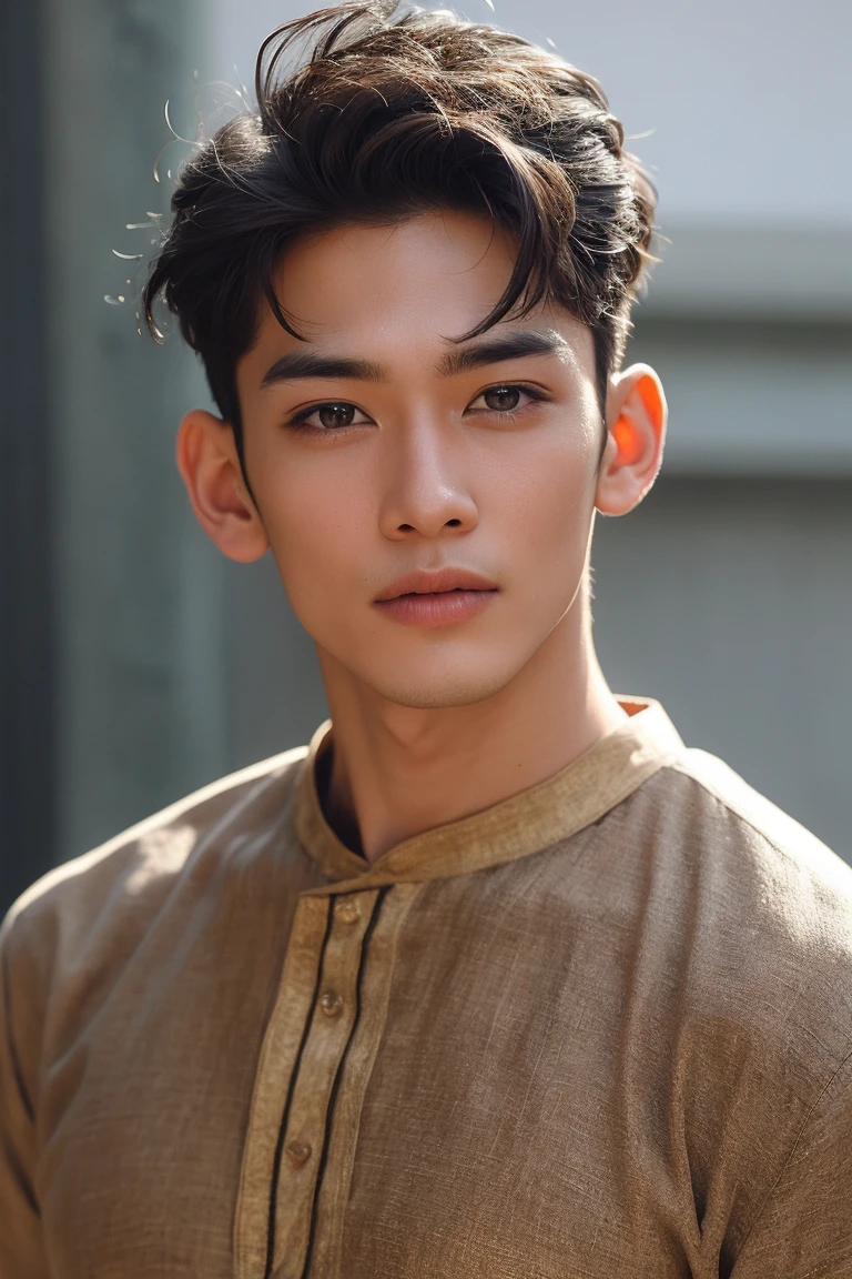 Realistic Handsome Young Thai Men