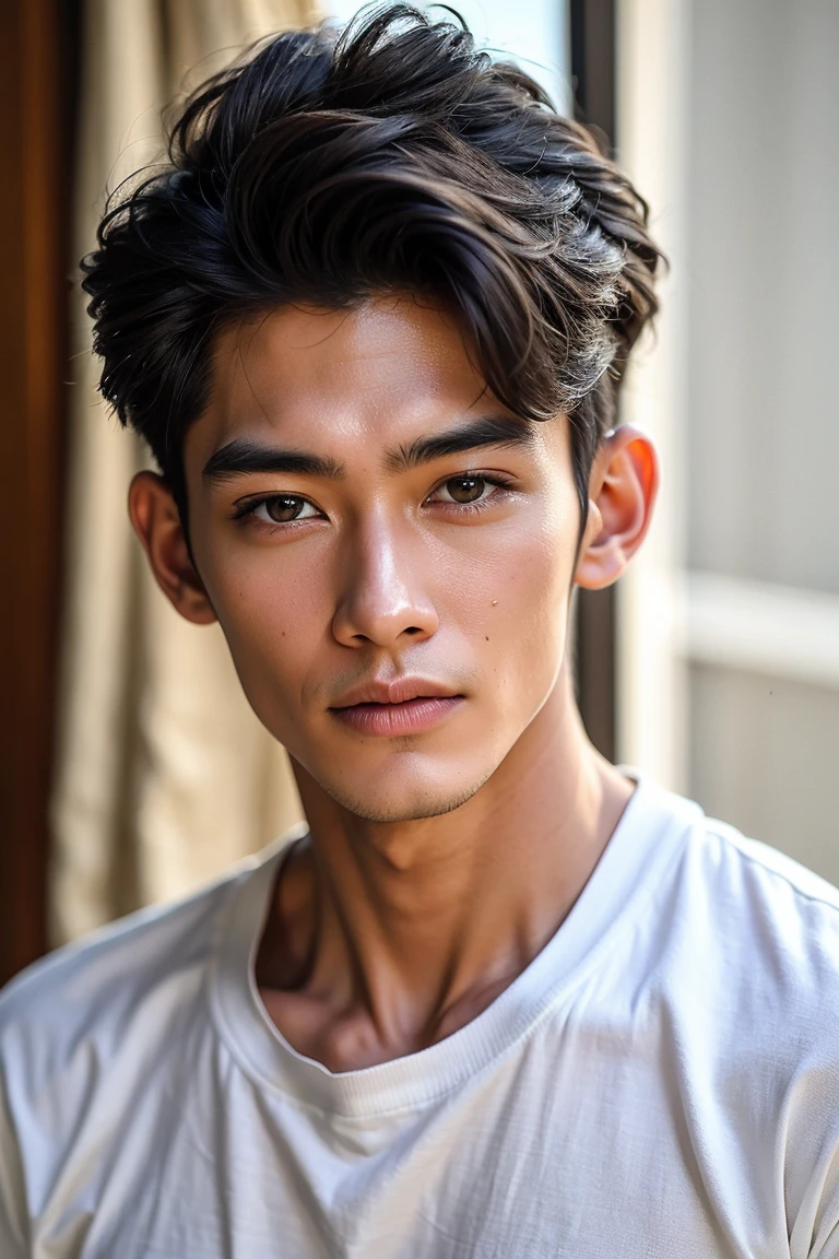 Realistic Handsome Young Thai Men