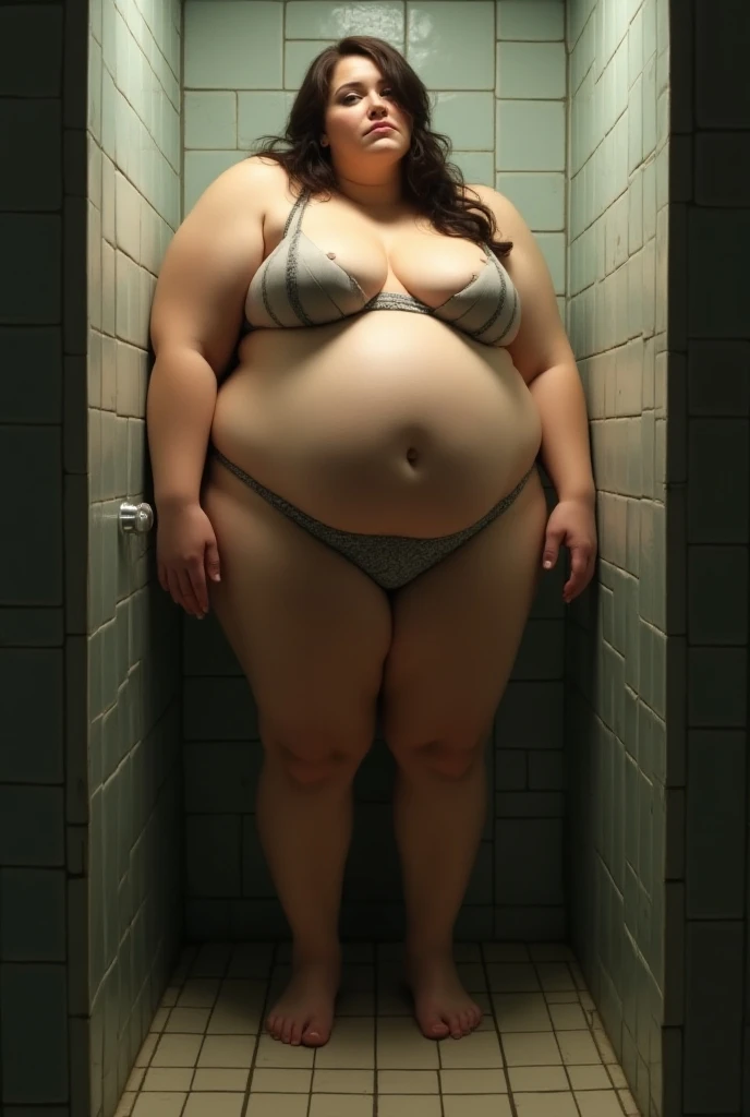 Plump Mature Woman、Completely naked、Poop leakage、bath