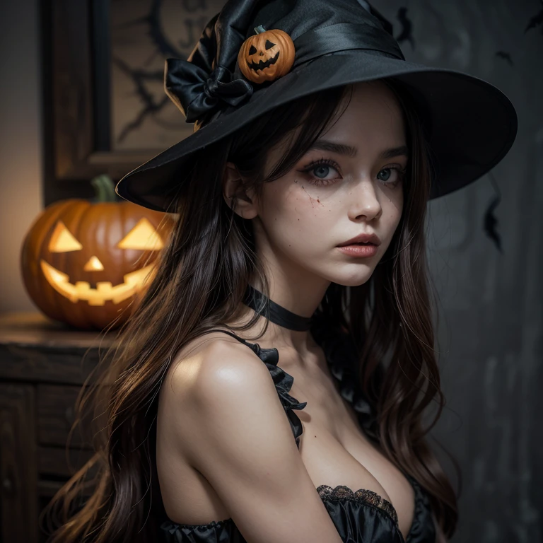 Halloween a mysterious woman