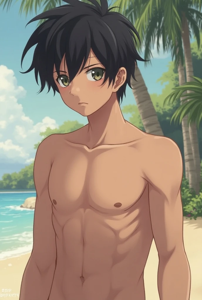 tmasterpiece, Best quality at best, high high quality, 1boys, 独奏, malefocus, looking at viewert, The upper part of the body, Ogata_shuu,fullnude,nakeness,Very young,Low child,full bodyesbian,年轻,Abs,younge boy, Worn out,Fair skin,being thin,Full body,Slender feet,White skin on the feet