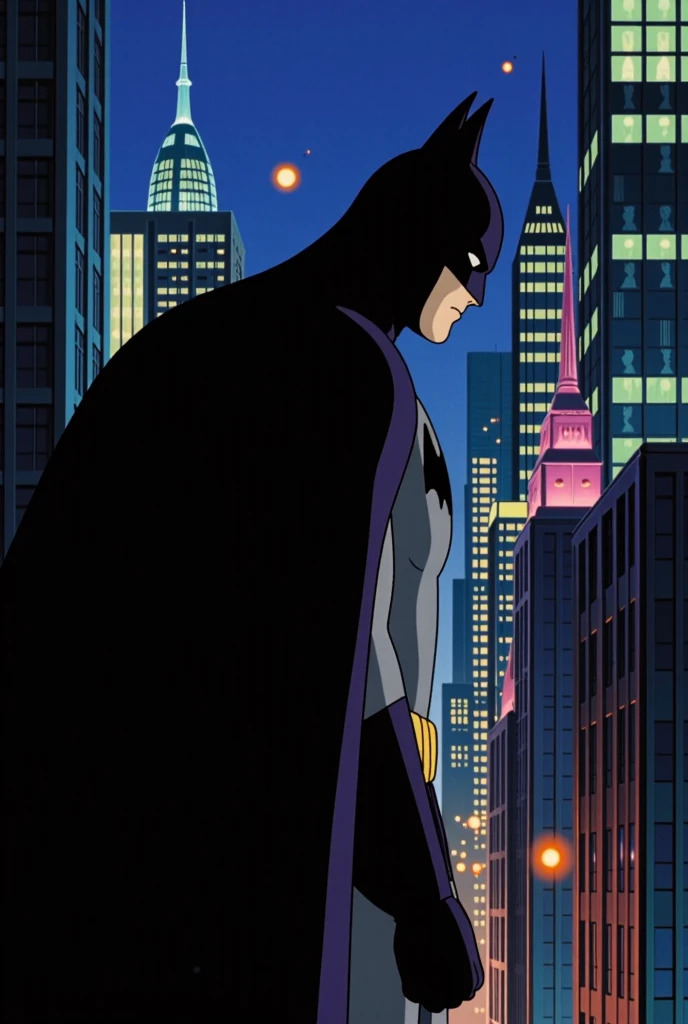 Batman ghibli, modern style of environment